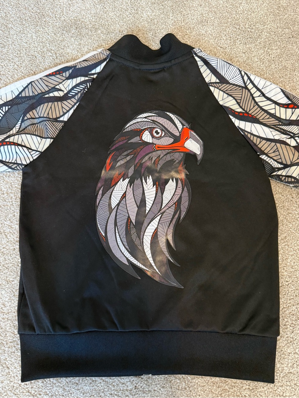 Adidas Originals Kids 3/4Y 2015 Eagle Graphic Tracksuit Jacket Pants Set EUC